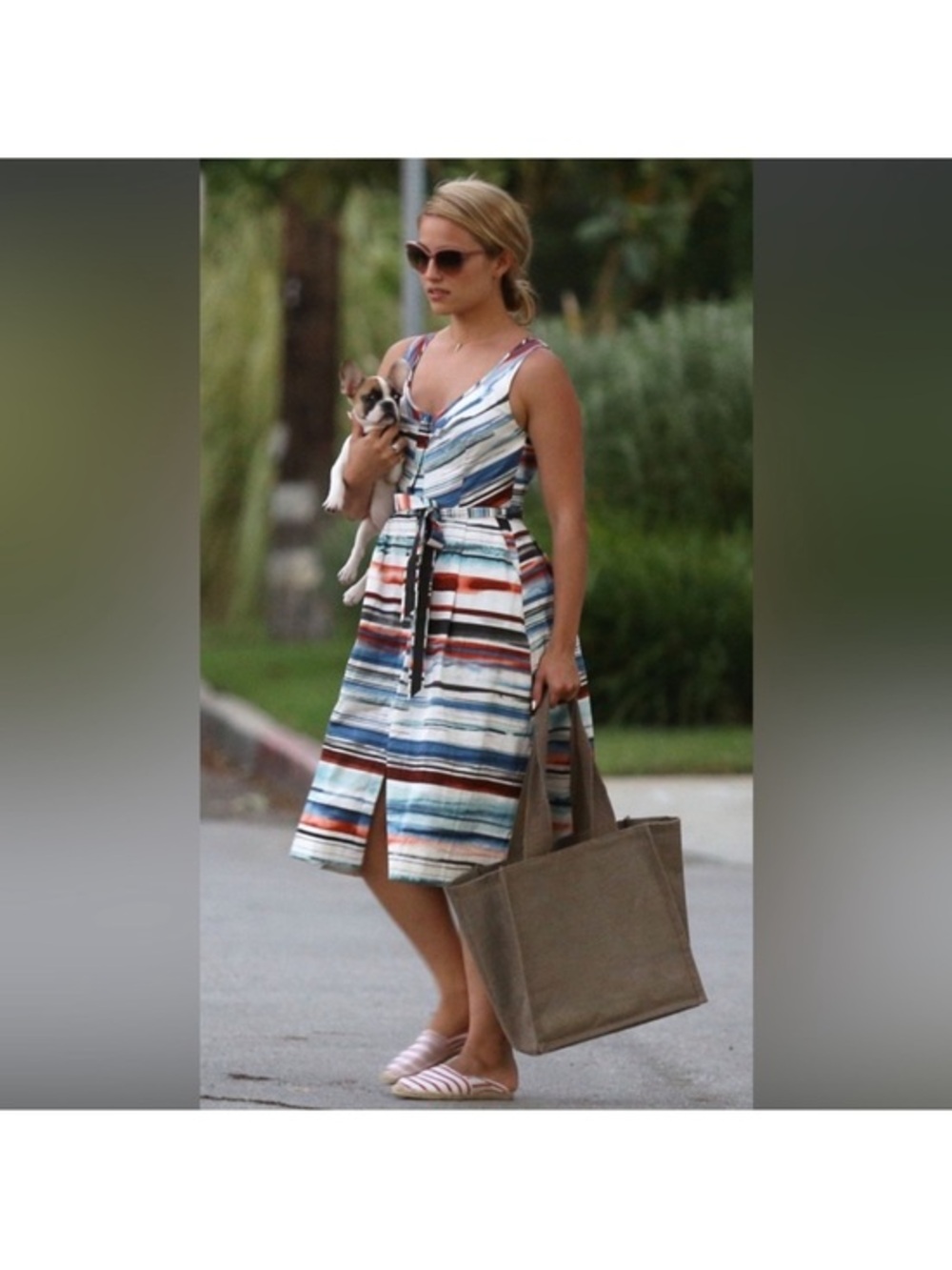 Anthropologie Moulinette Souers Afterlight Striped Dress Size 8 NWT